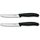 Victorinox Swiss Classic, Frühstücksmesser, Brötchenmesser Set 2teilig, Scharfe Klinge, Wellenschliff, 11 cm, Rostfreier Stahl, Schwarz, Stil: New Design, Größe: 2er Set, Farbe: schwarzes