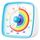 Yunbaoit Visueller Timer für Kinder & Erwachsene, 60 Minuten Regenbogen Countdown Timer mit Stummer Flash Funktion, Zeitmanagement Tool für Klassenzimmer, Haus, Küche, Büro (Blau), Farbe: Blau-regenbogenfarben