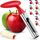 Zulay Kitchen premium apfelentkerner - einfach zu bedienen und durable apfelentkerner remover für birnen, paprika, fuji, honeycrisp, gala und pink lady äpfel - edelstahl beste küchen-geräte cupcak, Größe: Apple Corer, Farbe: Elegante Rote