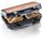 Bestron XL Sandwichmaker, Antihaftbeschichteter Sandwich-Toaster für 2 Sandwiches, inkl. automatischer Temperaturregelung & Bereitschaftsanzeige, 900 Watt, Farbe: Schwarz/Kupfer, Farbe: Kupfer