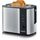 SEVERIN Automatik-Toaster, mit Brötchenaufsatz, hochwertiger Edelstahl Toaster zum Toasten, Auftauen und Erwärmen, 800 W,steel, AT 2589, Farbe: Edelstahl