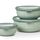 Mepal Multischale Cirqula Round 3-teiliges Set - Mikrowellen Geschir - Geignet als Aufbewahrungsbox, Kuhlschrank, Gefrierschrank & Mikrowellengeschirr - 350 ml, 750 ml & 1250 ml - Nordic sage, Größe: Set 3-teilig (350, 750, 1250 ml), Farbe: Nordic Sage