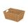 Compactor RAN6542 handgefertigter Korb aus Papier, rechteckig, helles Holz, 31 x 24 x Höhe 14 cm, Farbe: Beige