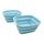SAMMART 7,7L Collapsible Tub - Foldable Dish Tub - Portable Washing Basin - Space Saving Plastic Washtub (Meeresengel (2er-Set), klein), Größe: Klein, Farbe: Meeresengel (2er-set)