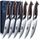 HOSHANHO Steakmesser 6-Teilig Set, Hochwertige Edelstahl Küchen Steakbesteck, Scharfe Gezahnte Steak Messerset mit Ergonomischem Griff, Größe: Set di 6 Coltelli da Bistecca, Farbe: Silber
