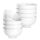 MALACASA, Serie Regular, 8er Set Müslischale Set Suppenschale 5"/12,5 * 12,5 * 6,5/440ml Porzellan Schalen Schüssel Reisschüssel Cremeweiss, Größe: 440ML-, Farbe: Cremeweiß