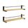 OROPY 2er Pack Gewürzregale Wandmontage für Küche, Gewürzhalter Organizer Hängend aus Kiefernholz, Küchenregal Wand Holz für Schranktür, Ankerkrautgläser, Gewürzdosen - Kiefernholz, 40x9cm, Farbe: 2er Set-naturholzfarbe