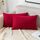 EMEMA Samt Kissenbezug Kissenhülle Dekorative Dekokissen Sofakissen Lendenkissen Wurfkissenbezug mit Verstecktem Reissverschluss Sofa Schlafzimmer 2er Set 30x50 cm Rot, Größe: 50 x 30 cm, 2 Stück, Farbe: A-rot