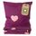 Lavea® Milena Bettwäsche Kinder Set, Kinderbettwäsche aus 100% Bio-Baumwolle, mit Herzmotiv, weiche Bezüge für Bettdecke und Kopfkissen, mit Reissverschluss, Bordeaux Rosa 100 x 135 cm und 40 x 60 cm, Größe: 100 x 135 + 40 x 60 cm, Farbe: Bordeaux-rosa