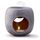 Kaloogo Sabai Scent Pure Duftlampe Keramik für ätherische Öle – minimalistisches Duftlicht – perfekte Wärmeabgabe – hochwertige Duftlampe Teelicht – für Duftwachs und Duftöl – Aromalampe (Aschgrau), Farbe: Aschgrau