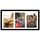 Americanflat Bilderrahmen Collage 13x18 cm Schwarz - Bilderrahmen 20x41 cm mit Passepartout für drei 13x18 cm Fotos - Fotorahmen für Mehrere Bilder der Familie - Verbundholz mit Bruchsicherem Glas, Größe: 20x41 cm, Farbe: Helles Holz