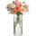 ComSaf Kleine Vasen Deko für Tischdeko, Modern Blumenvase Glas, Mini Vase Tulpen Set, Glasvase Zylinder Rund Gross, Tulpenvase für Tulpen, Pampasgras, Orchideen, Rosen, 20 cm Hoch, Transparent, Farbe: Transparent