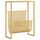 vidaXL Zeitschriftenständer Zeitungsständer Zeitungshalter Zeitungstisch Zeitungsablage Magazin Ablage Halter Aufbewahrung Golden 35x15x45cm Stahl, Farbe: Gold