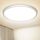 NIBSHOOM Deckenlampe LED Deckenleuchte Rund Flach 4000K,18W/1800LM/IP44 Wasserfest Ultradünn Badezimmer Lampe Decke, Modern Schlicht deckenlampen für Schlafzimmer Wohnzimmer Flur Küche Büro,220*17mm, Größe: 22 cm, Farbe: Weiß