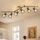 Kimjo Led Deckenstrahler 6 Flammig - Deckenleuchte Strahler E14 Schwenkbar - Leuchte Wohnzimmer Lampen Esszimmer Deckenlampe Schwarz 6 Flammig - Küchenlampen Decke Holz Deckenspot Ohne Leuchtmittel, Größe: 6 Flammig, Farbe: Holz