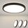 ZMH Deckenlampe LED Deckenleuchte Flach - 3ER Badezimmerlampe 18W Neutralweiss Ø23cm Badezimmer Deckenbeleuchtung Schlafzimmerlampe IP44 Wasserdicht Badlampe Rund Flurlampe Schwarz für Bad Schlafzimmer, Größe: Neutralweiß-3ER, Farbe: Schwarz-m