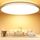 OUILA Deckenlampe Led Deckenleuchte Flach Rund - Ø40CM 36W 3600LM 3000K Warmweiss Led Deckenlampe Wohnzimmer 2,4CM Utra Dünn Led Lampe Decke für Küche, Schlafzimmer Badezimmer Kinderzimmer Modern Rund, Größe: Ø40cm, Farbe: 3000k Warmweiß - Weißer Rahmen