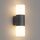 Klighten Wandleuchten E27 Aussen/Innen 2 flammig, Aussenleuchte Anthrazit, Up and Down Aussenlampe, IP54 Aussenlampe, Aluminium Aussenwandleuchte, Modern Wandlampe für Eingang Terrass, ohne Leuchtmittel, Größe: sans détecteur de mouvement-1 pièce, Farbe: Anthracite