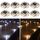 AGPTEK Solarlampen, Solar Deck Leuchten, 2 Farbmodi, Solarlampen für aussen, IP68 wasserdicht, Solar Deck Lights Outdoor, Dock Lichter für Gartenweg Fusswegen, 8 Stücke, Warm und Weiss, Größe: 8 Stück, Farbe: Warmweiß, Kaltweiß