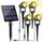 NATPOW Gartenstrahler Solar, Solar Gartenleuchte LED Solarstrahler Solarlampen für garten Aussen, IP65 Wasserdicht, 2 Helligkeitsstufe, 3000K Dusk to Dawn Gartenbeleuchtung für Bäume,Gartenweg(4 in 1), Größe: 4H, Farbe: 3000k