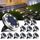 btfarm 12 Stück Solar Bodenleuchten Aussen, 8 LED Gartenbeleuchtung Solar IP65 Wasserdicht Boden Solarleuchten, Solarlampen für Aussen Garten Rasen Auffahrt Gehweg Patio, Kaltes Weiss, Größe: 12 Stück, Farbe: Kaltes Weiß