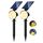 nipify Solarlampen für Aussen, 2 Stück 53 LED Solar Strahler Wegeleuchte IP65 Wasserdicht, 3 Helligkeit Warmweiss Solarleuchten Aussenleuchte für Garten Aussen Wege Wand Outdoor, Größe: 2 Stück, Farbe: Warmweiß