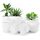 Utopia Home 10er-Pack Blumentopf 18/17/15/13/12 cm Übertopf mit Untertasse Für Küche, Balkon Blumentöpfe mit Untertasse Gartenpflanzen Sukkulenten, für Zimmerpflanzen Weiss., Größe: 10er-Pack, Farbe: Weiß