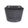 Artstone Pflanzgefäss Wandtopf Claire, frostbeständig und leichtgewichtig, Schwarz, 24x16x18cm, Größe: 24x16x18 cm, Farbe: Grau