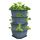GUSTA GARDEN Paul Potato Kartoffelturm 4 Etagen Blau - Hochbeet Turm Kartoffeln - Garten & Balkon - Schädlingsschutz - 0,2m² - 56L Erdvolumen, Größe: 4 Etagen, Farbe: Blau