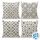 Cirzone Deko Wohnzimmer Kissenbezug 40x40 4er Set Wetterfest Leinen Outdoor Kissen Boho Deko für Garten, Balkon, Größe: 40 x 40 cm, 4 Stück, Farbe: Gm-14