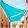 ColourTree 22' x 22' x 22' Turquoise Triangle Sun Shade Sail Canopy Awning Fabric Cloth Screen - UV Block UV Resistant Heavy Duty Commercial Grade - Outdoor Patio Carport - (We Make Custom Size), Größe: 22' x 22' x 22', Farbe: Turquoise