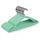 KEPLIN – 20er-Pack hochwertige, gummibeschichtete Metallbügel – strapazierfähig – platzsparender Organizer, Kleiderbügel für Kleiderschränke, Garderoben, Kleiderstangen (mintgrün), Größe: confezione da 20, Farbe: Minzgrün