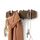 Umbra Picket Garderobenhaken mit 8 Haken - Garderobenleiste und Moderne Wand Dekoration mit 8 Klapphaken aus geschliffenem Kiefernholz, Walnuss, Größe: 8 Haken, Farbe: Walnuss