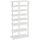 HOOBRO 8-lagiges Schuhregal, schmales Schuhablage, 50 cm Schuhschrank mit 2 Haken, Ablagegestelle, platzsparend, Eingang, Wohnzimmer, Weiss EWT750XJ01, Größe: 50 x 28 x 113 cm, Farbe: Weiß