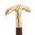Ajuny Handgefertigt Gehstock für Männer Frauen und Senioren mit Holz und Messinggriff Leichter & Langlebiger Elegantes Design Ideales Erwachsene Geschenk, Stil: Haken-Design, Farbe: Braun