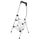 Hailo K100 Topline Alu-Klapptritt-Leiter - 2 extra grosse Stufen bis 150kg - Komfort-Trittleiter mit hochgeschwungenem Sicherheitsbügel & Ablageschale - Füsse mit Soft-Grip-Sohle - rostfrei - Silber, Größe: 2 Stufen, Farbe: silber