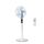 Rowenta Turbo Silence Standventilator, nur 35 dB(A) im Silent Night-Modus, energiesparend, 12 Geschwindigkeiten, digitaler LED-Bildschirm, Timer, Fernbedienung, Weiss, VU5650F0, Stil: 35 db/ 12 Geschwindigkeitsstufen / Fernbedienung, Farbe: Weiß