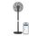 Philips Smart Standventilator Serie 3000. Starke & extrem leise SilentWings-Technologie. 19 dB. 2-in-1-Tisch- & Standventilator. Neig- & drehbar. App-Steuerung. 12-St.-Timer. Schwarz (CX3550/01), Größe: Standventilator 2-in-1 Silent, Farbe: Grau