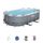 Bestway Power Steel Frame Pool Set, oval, grau, 424 x 250 x 100 cm, Stil: mit Kartuschenfilterpumpe und Leiter, Größe: 424x250x100 cm, Farbe: Grau