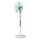 Cecotec Standventilator EnergySilence 530 Power Connected Weiss. 50 W, 5 Klingen mit 40 cm Durchmesser, 3 Geschwindigkeiten, Kupfermotor, Oszillierend, Fernbedienung, 7,5-Stunden-Timer, Weiss, Größe: 530 Power Connected, Farbe: Weiß