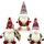 Gehydy Weihnachtswichtel 3er Set Wichtel Figuren Weihnachten Dekoration Weihnachtsdeko Christmas Decorations Wichtel Zubehör für Home Küche Deko, Farbe: Klassische Farbe