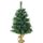 SALCAR 60 cm Kleiner künstlicher Weihnachtsbaum mit Zementbasis – für Weihnachtsdekoration im Innenbereich, ideal als Tischbaum, Größe: 60 CM, Farbe: Grün