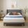 Zinus Sasha Bed 180x200 cm - Höhe 25 cm - Gepolsterter Plattform Bettrahmen mit Wingback Kopfteil und Bambus Lattenrost - Mittelgrau, Größe: 180x200 cm, Farbe: Mittelgrau