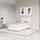 DHP Furniture Dakota Polsterbett Weiss Einzelbett, Größe: Twin, Mustername:: Bett, Farbe: Weiß