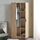 [en.casa] Kleiderschrank Eiselfing Schrank mit 2 Türen Garderobenschrank 176 x 80 x 52 cm Schlafzimmerschrank 1 Kleiderstange 4 Fächer Eicheoptik, Größe: 176 x 80 x 52 cm - 4 Fächer, Farbe: Eiche