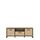 FORTE Trondheim TV-Unterschrank, Holzwerkstoff, Artisan Eiche kombiniert mit Schwarz Eiche, B x H x T: 158,4 x 58,9 x 41,5 cm, Stil: TV-Unterschrank, Größe: 58,9 x 158,4 x 41,5 cm, Mustername:: Single, Farbe: Artisan Eiche Kombiniert mit Schwarz Eiche