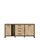 FORTE Trondheim Kommode mit 2 Türen und 4 Schubladen, Holzwerkstoff, Artisan Eiche kombiniert mit Schwarz Eiche,74,7 x 81,3 x 177,4 cm, Stil: Kommode mit 2 Türen und 4 Schubladen, Größe: 74,7 x 81,3 x 177,4 cm, Mustername:: Single, Farbe: Artisan Eiche Kombiniert mit Schwarz Eiche