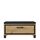 FORTE TRONDHEIM Bank mit 1 Schublade und gepolstertem Sitz, Holzwerkstoff, Artisan Eiche / Schwarzeiche, 89.1 x 44.7 x 41.5 cm, Stil: Bank mit 1 Schublade und gepolstertem Sitz, Größe: 89,1 x 44,7 x 41,5 cm, Mustername:: Single, Farbe: Artisan Eiche Kombiniert mit Schwarz Eiche