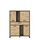 FORTE Trondheim Highboard, Holzwerkstoff, Artisan Eiche kombiniert mit Schwarz Eiche, 101,1 x 161 x 120,4 cm, Stil: Highboard, Größe: 101,1 x 161 x 120,4 cm, Mustername:: Single, Farbe: Artisan Eiche Kombiniert mit Schwarz Eiche