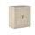 Iconico Home Schrank mit 2 Türen und ergonomischen Griffen und 2 verstellbaren Einlegeböden, 80x44,5xh87 cm, Stil: Schrank mit 2 Türen, Farbe: Eiche